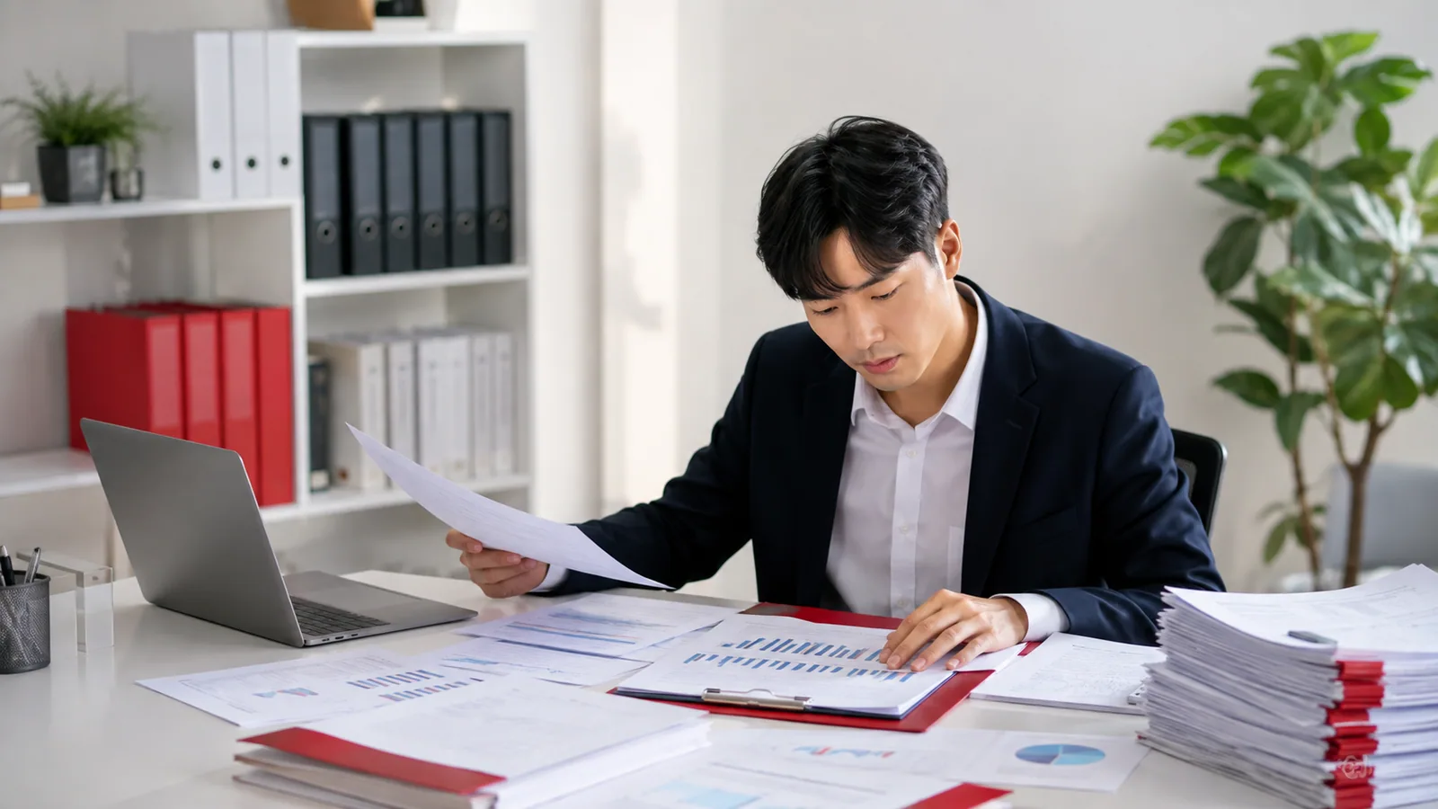 제작물과 집행 내역, 성과 차트를 결과보고 자료로 정리하는 담당자